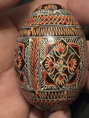 Hand Painted Handcrafted Pysanky Ukranian Egg